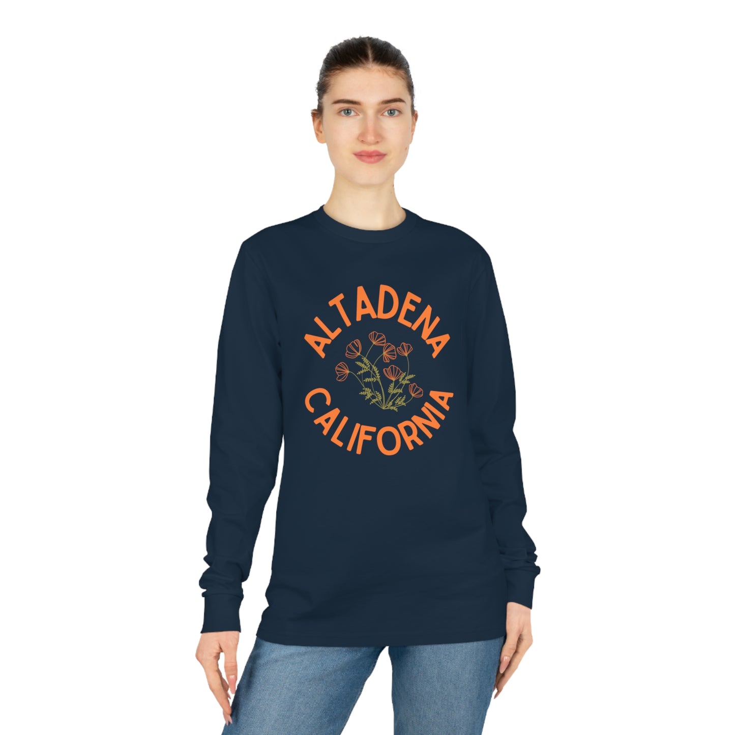 Delicate Poppy Organic Cotton Unisex Long Sleeve Tee