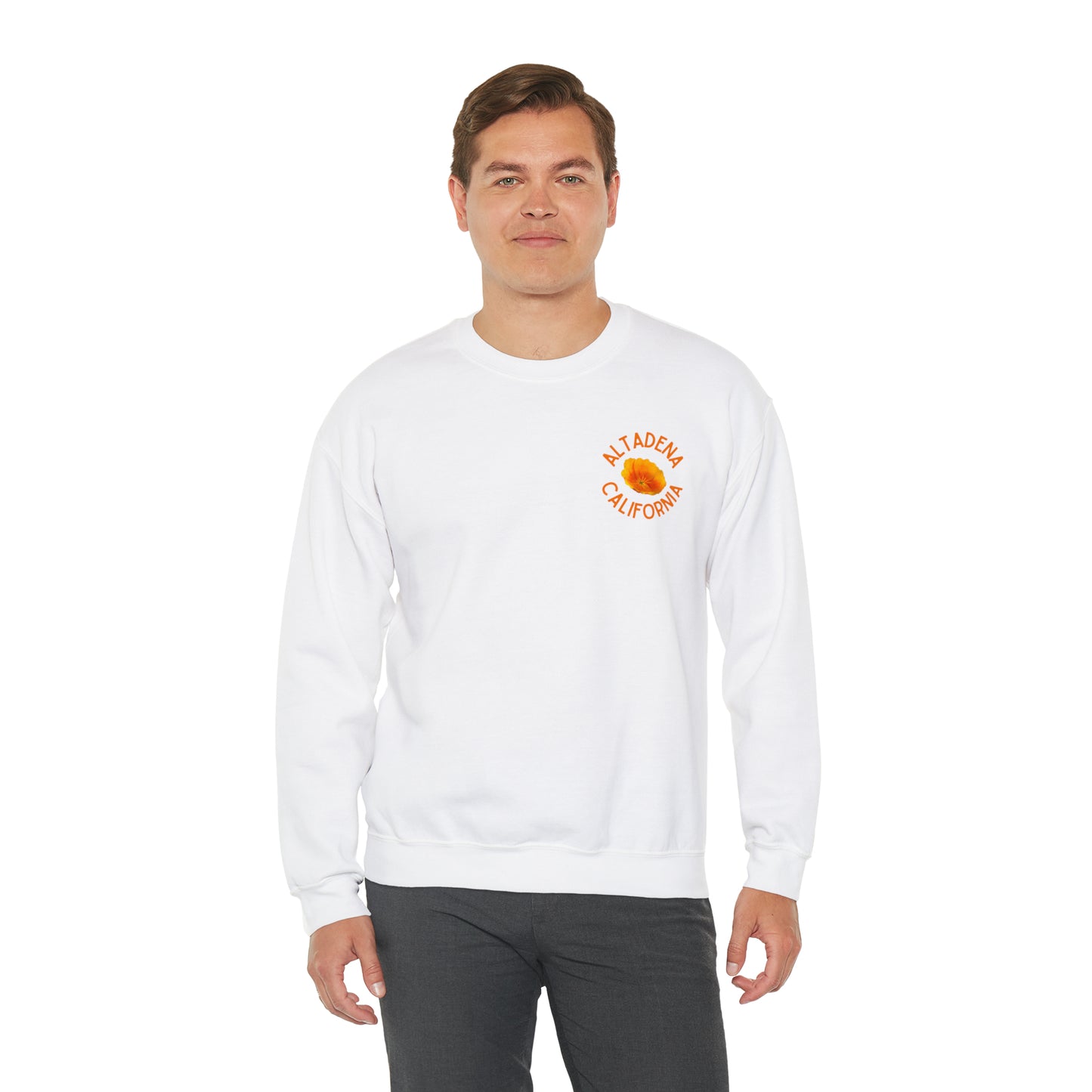 Pocket Poppy Crewneck Unisex Sweatshirt