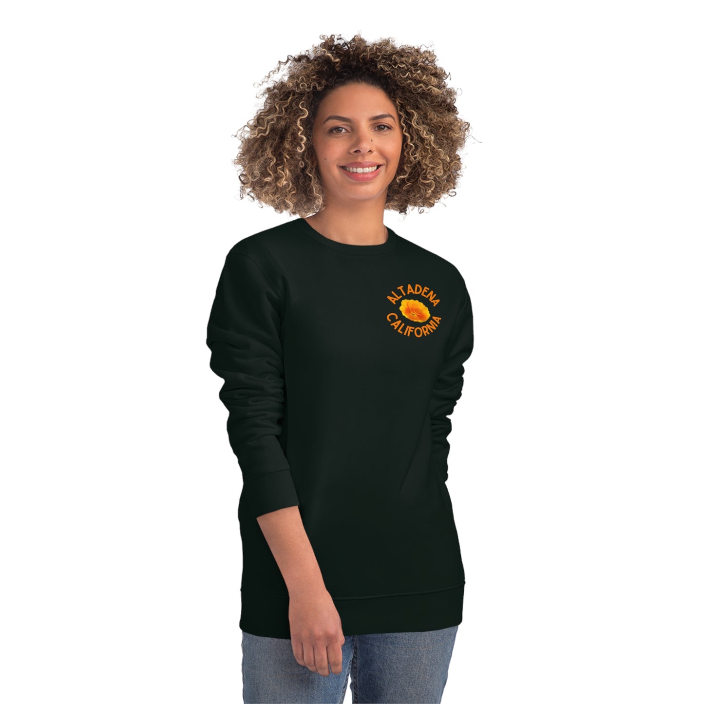 Pocket Poppy Organic Unisex Crew Sweatshirt