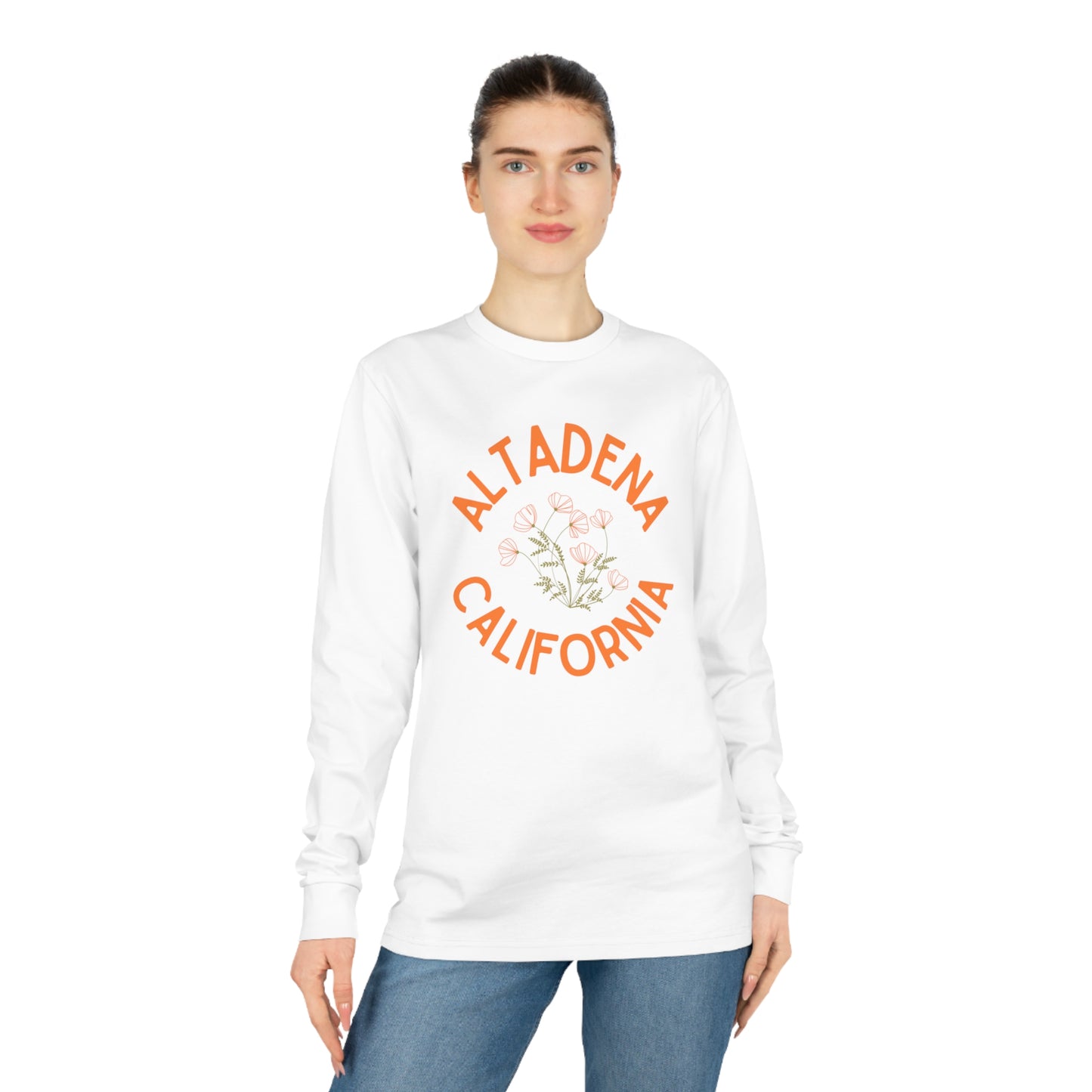 Delicate Poppy Organic Cotton Unisex Long Sleeve Tee