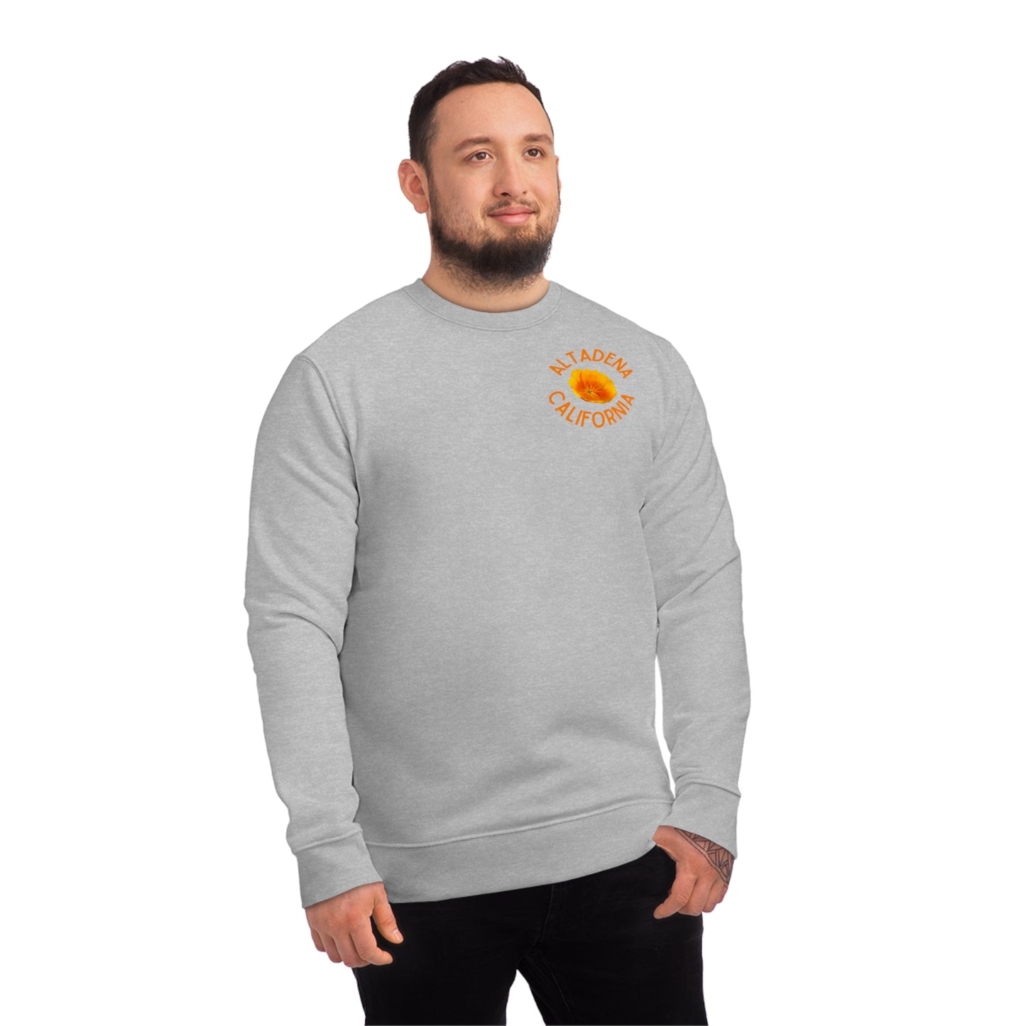 Pocket Poppy Organic Unisex Crew Sweatshirt