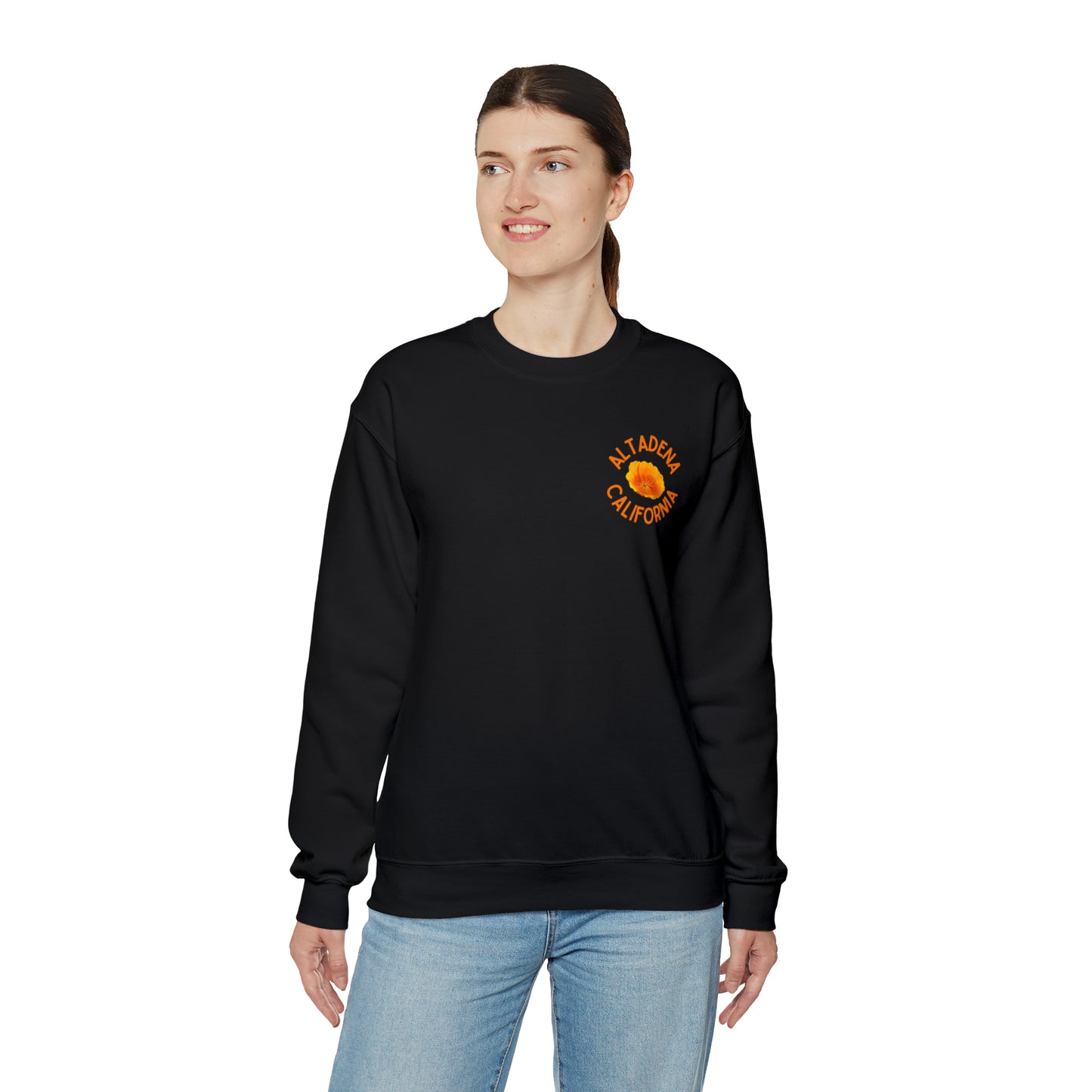 Pocket Poppy Crewneck Unisex Sweatshirt