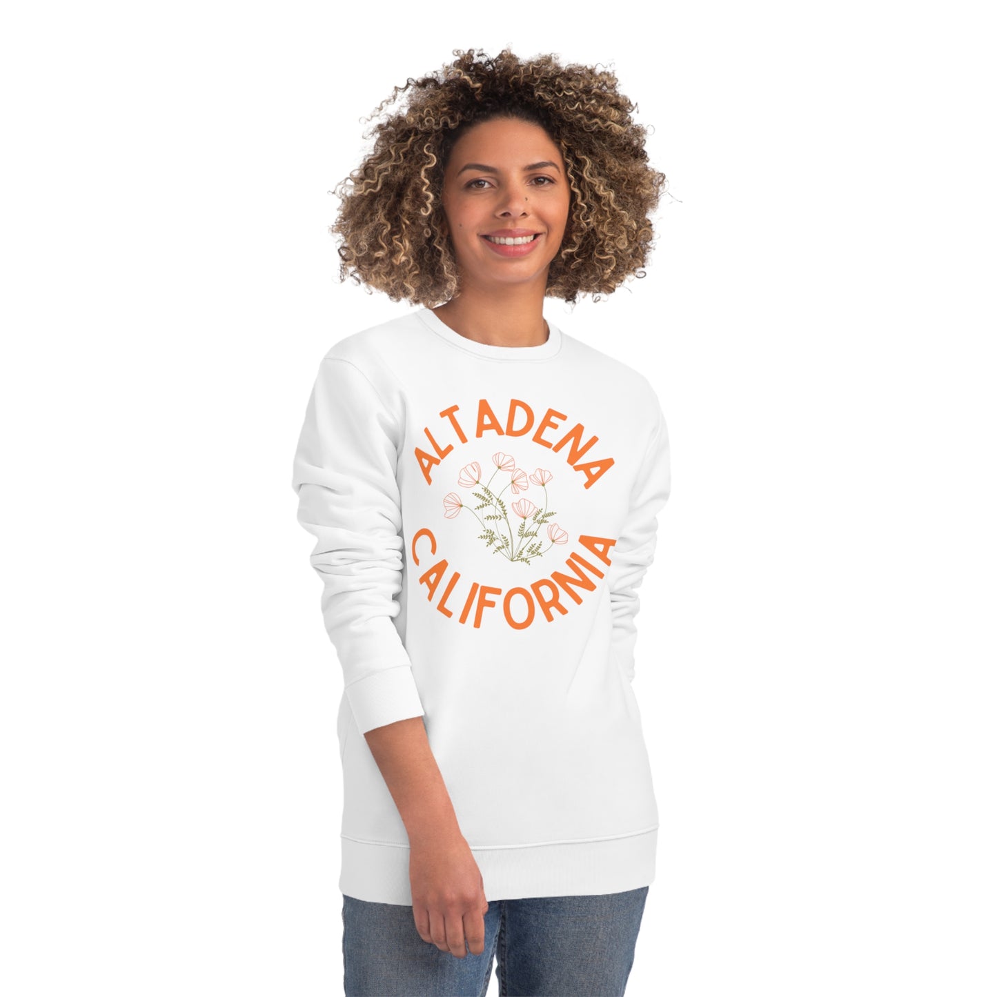 Delicate Poppy Organic Unisex Crew Sweatshirt