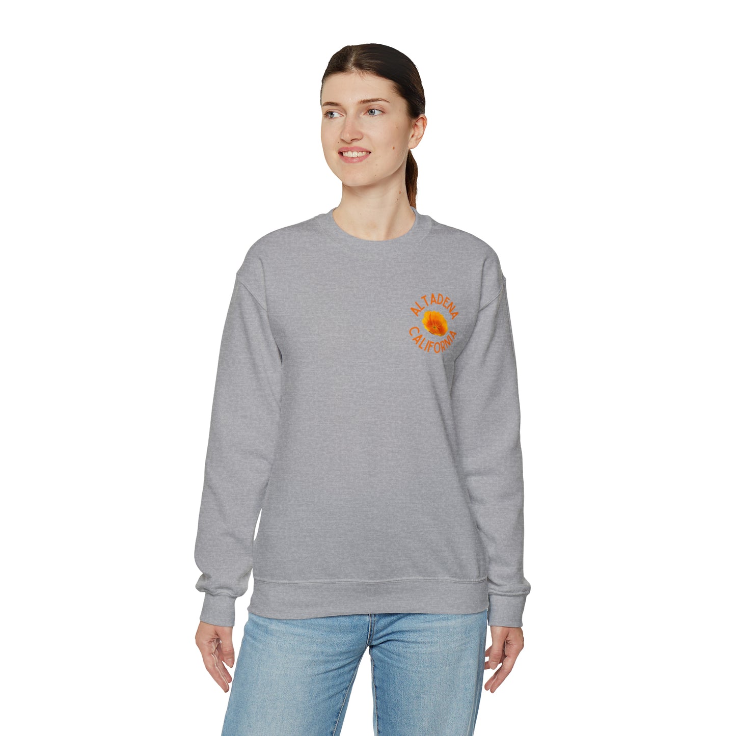 Pocket Poppy Crewneck Unisex Sweatshirt