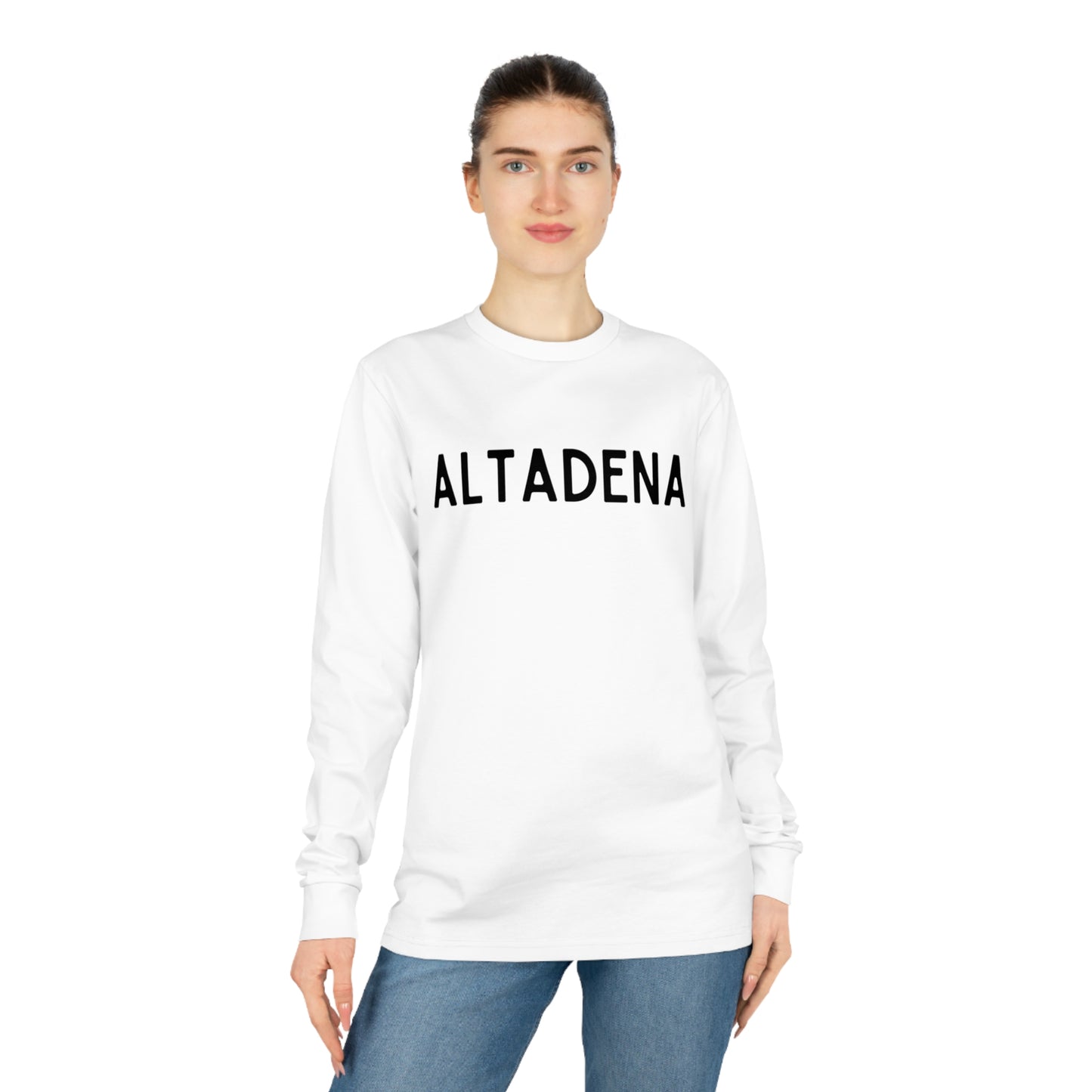 Classic Altadena Organic Cotton Unisex Long Sleeve Tee