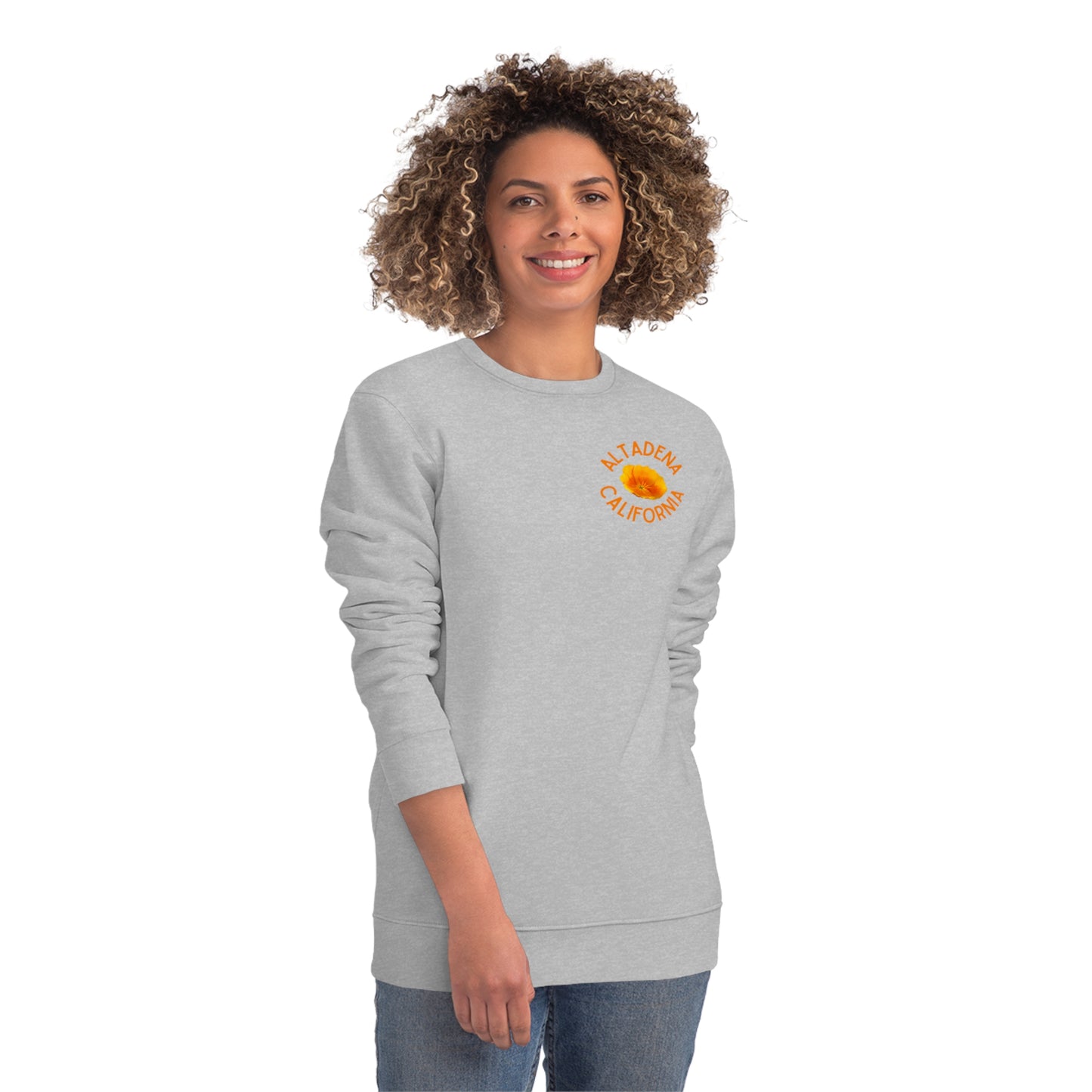 Pocket Poppy Organic Unisex Crew Sweatshirt