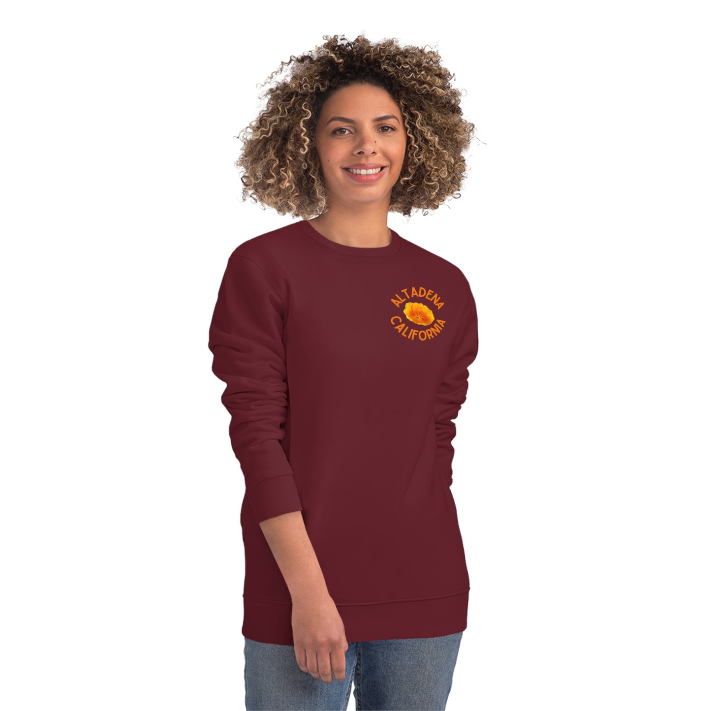 Pocket Poppy Organic Unisex Crew Sweatshirt