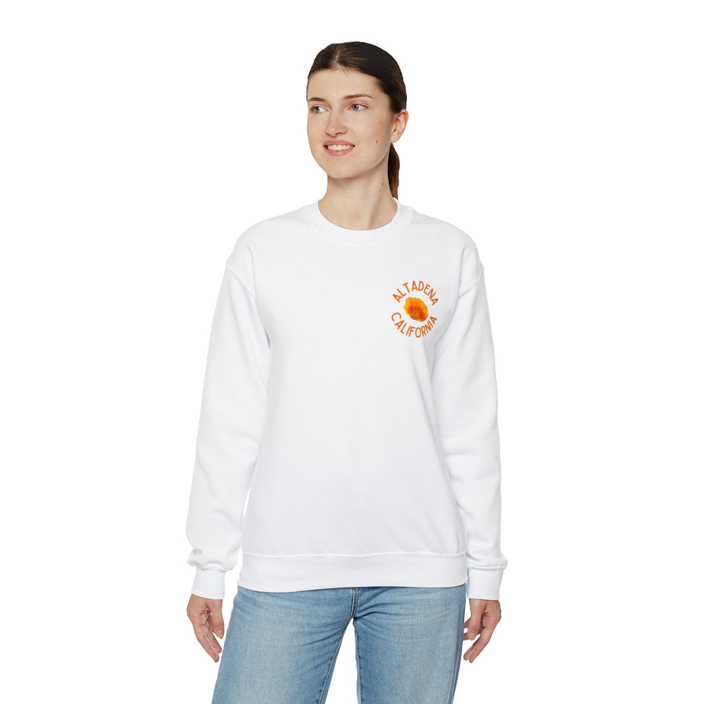 Pocket Poppy Crewneck Unisex Sweatshirt