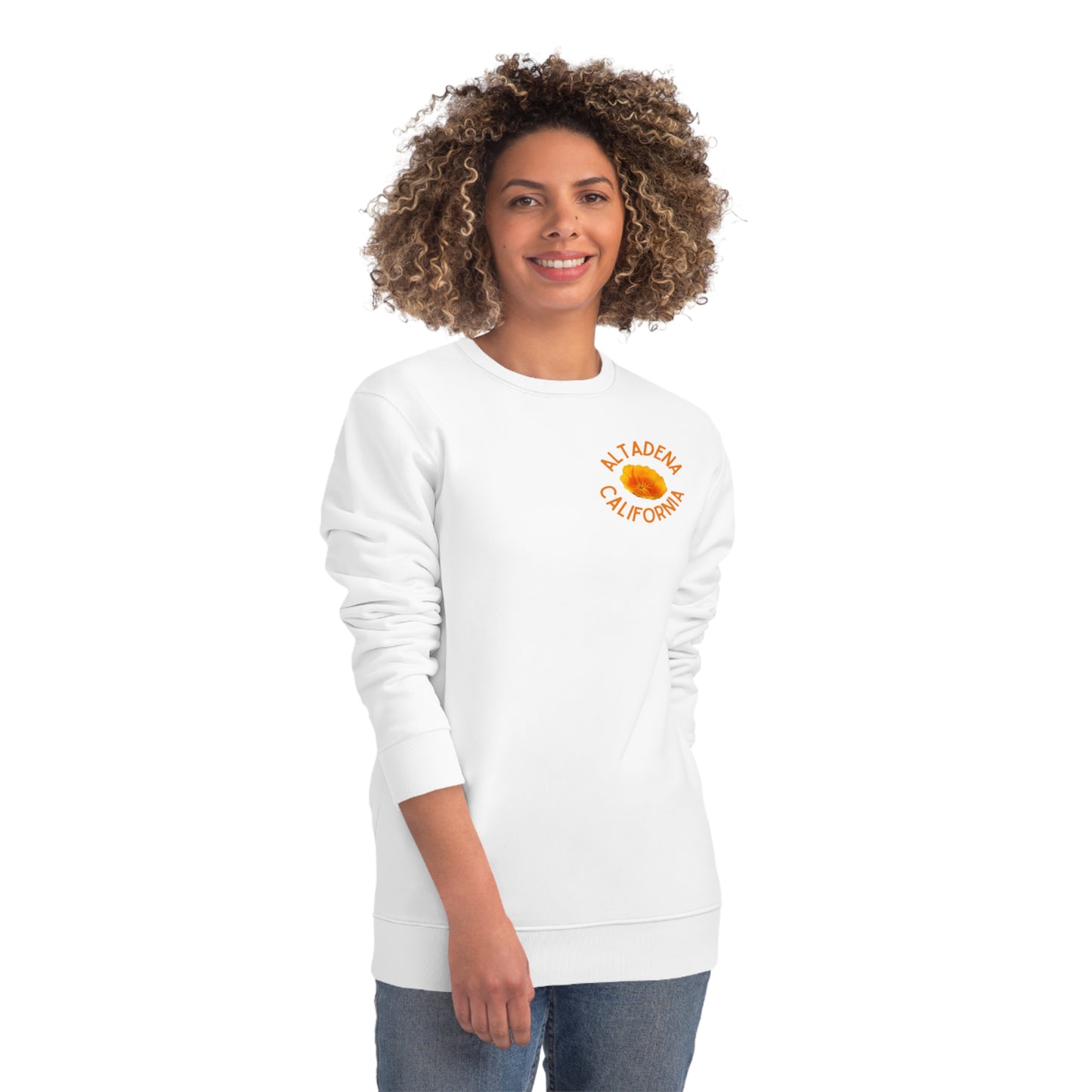 Pocket Poppy Organic Unisex Crew Sweatshirt