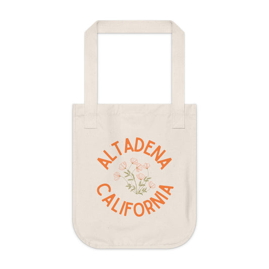 Delicate Poppy Organic Cotton Tote Bag