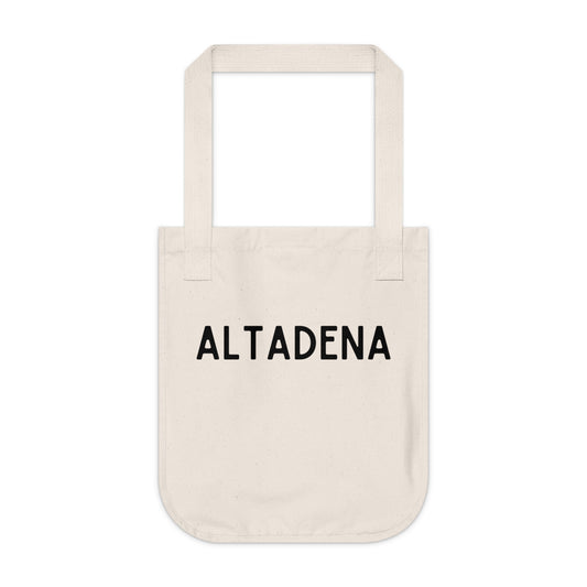 Classic Altadena Organic Cotton Tote Bag