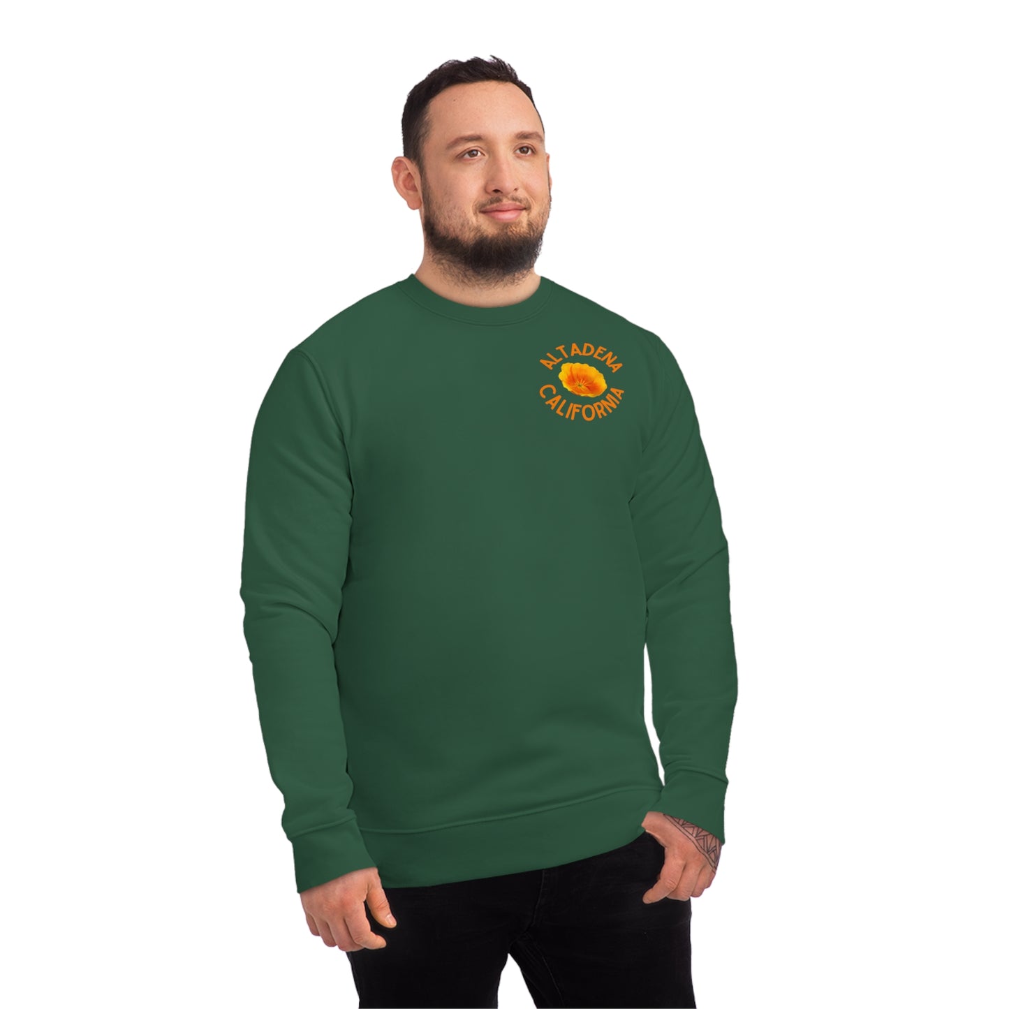 Pocket Poppy Organic Unisex Crew Sweatshirt