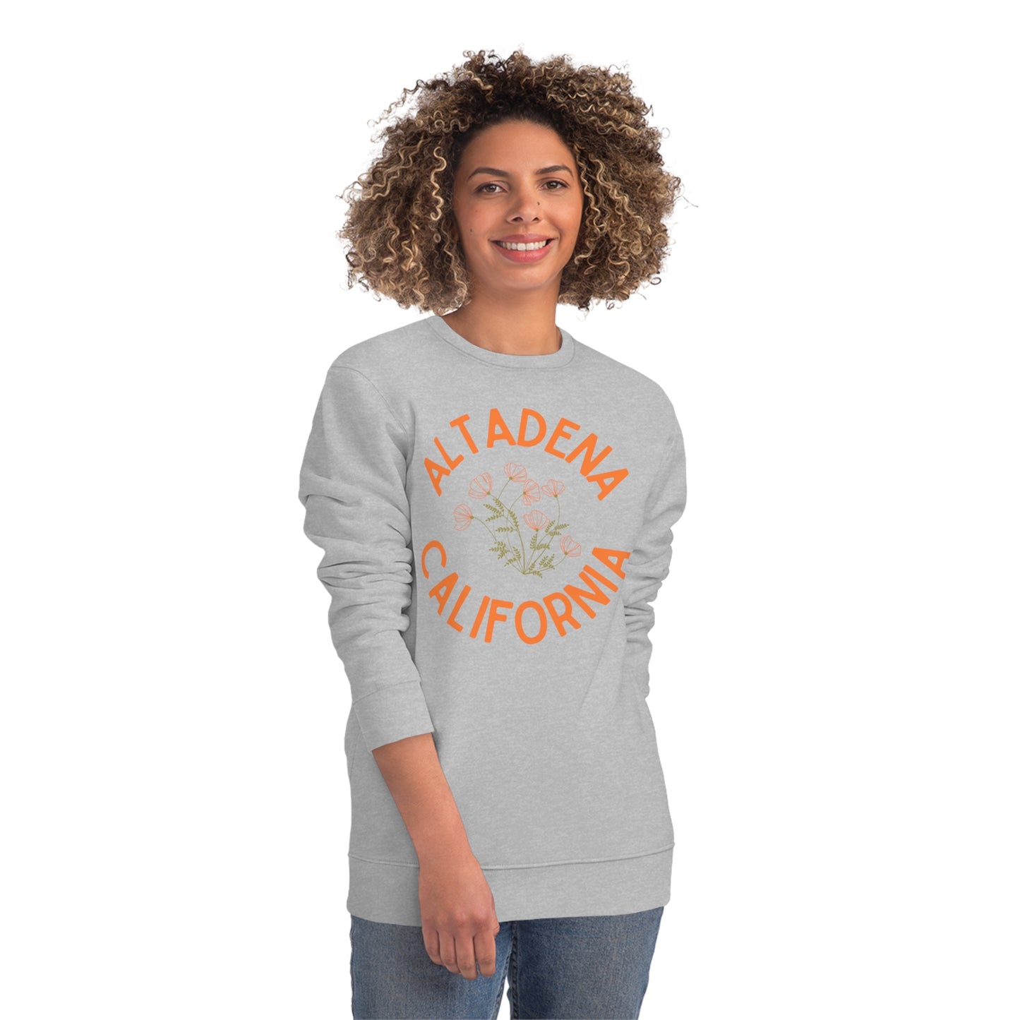 Delicate Poppy Organic Unisex Crew Sweatshirt