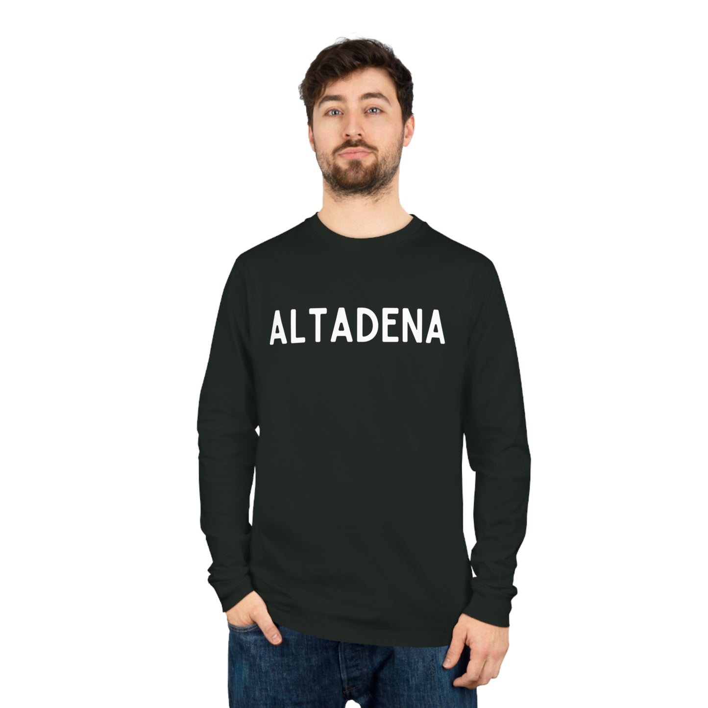 Classic Altadena Organic Cotton Unisex Long Sleeve Tee