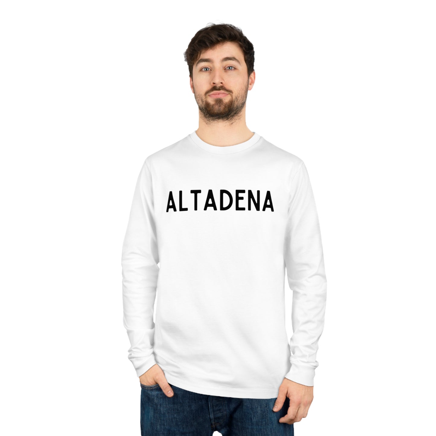 Classic Altadena Organic Cotton Unisex Long Sleeve Tee