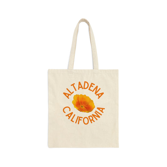 Pocket Poppy Canvas Tote Bag