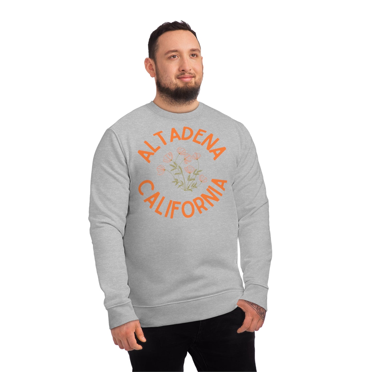 Delicate Poppy Organic Unisex Crew Sweatshirt