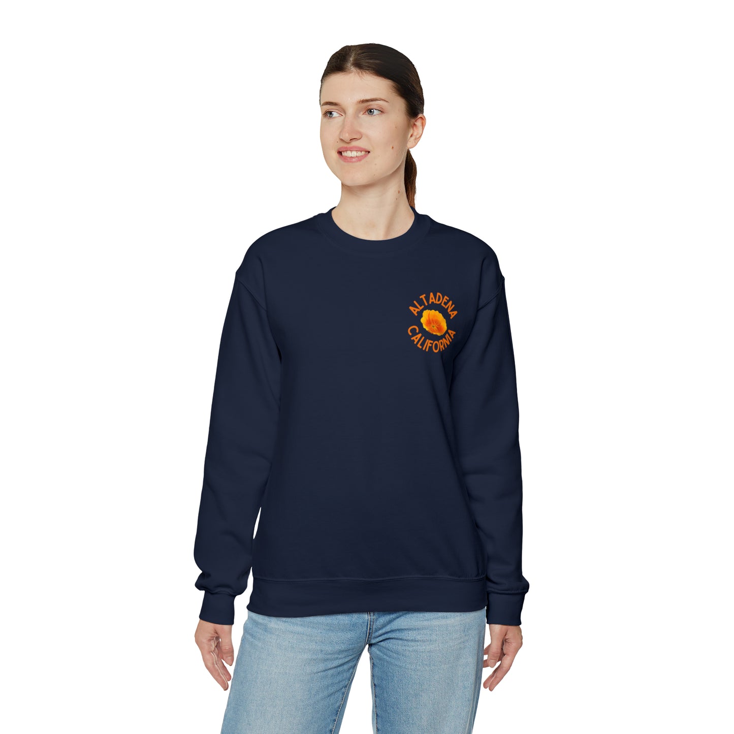 Pocket Poppy Crewneck Unisex Sweatshirt