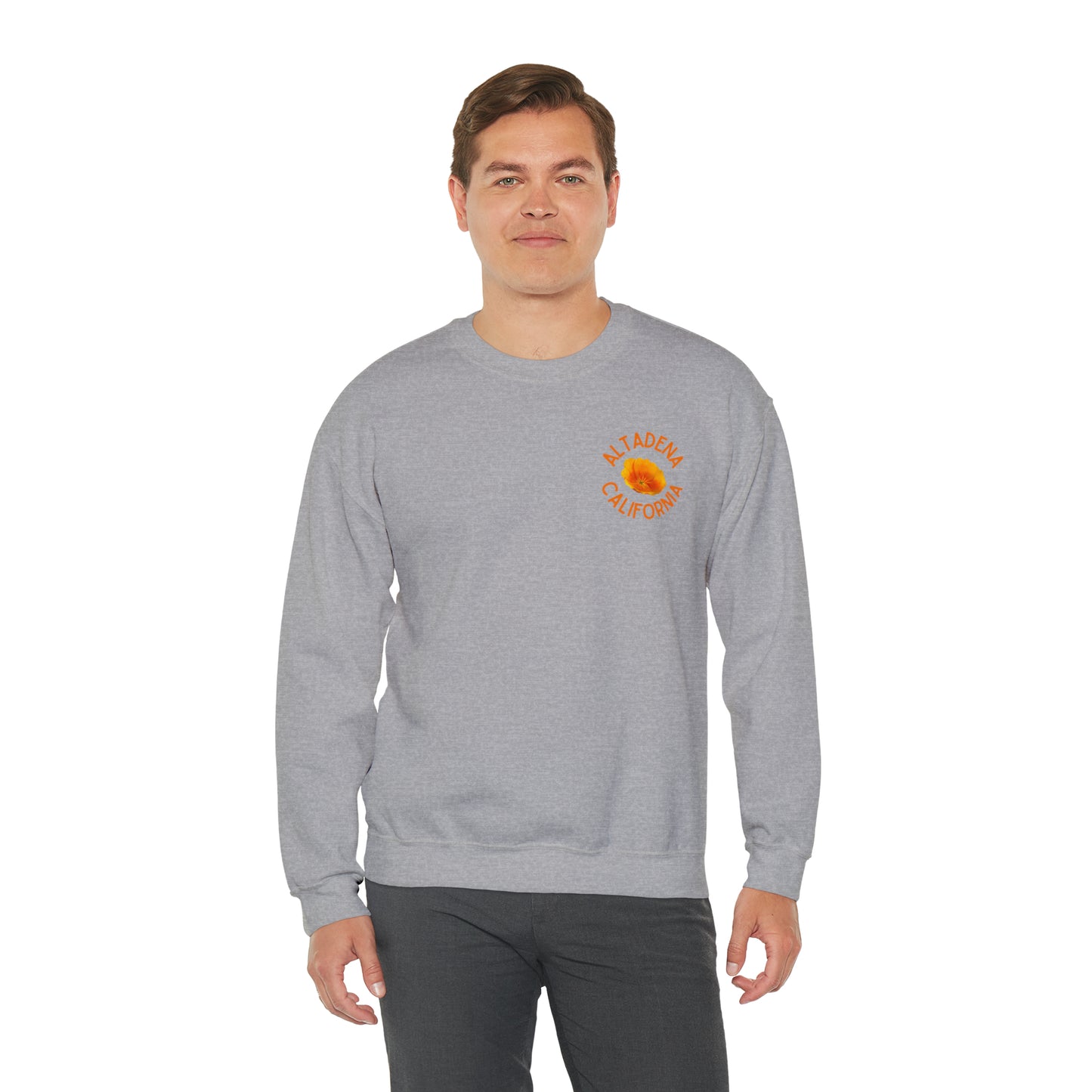 Pocket Poppy Crewneck Unisex Sweatshirt