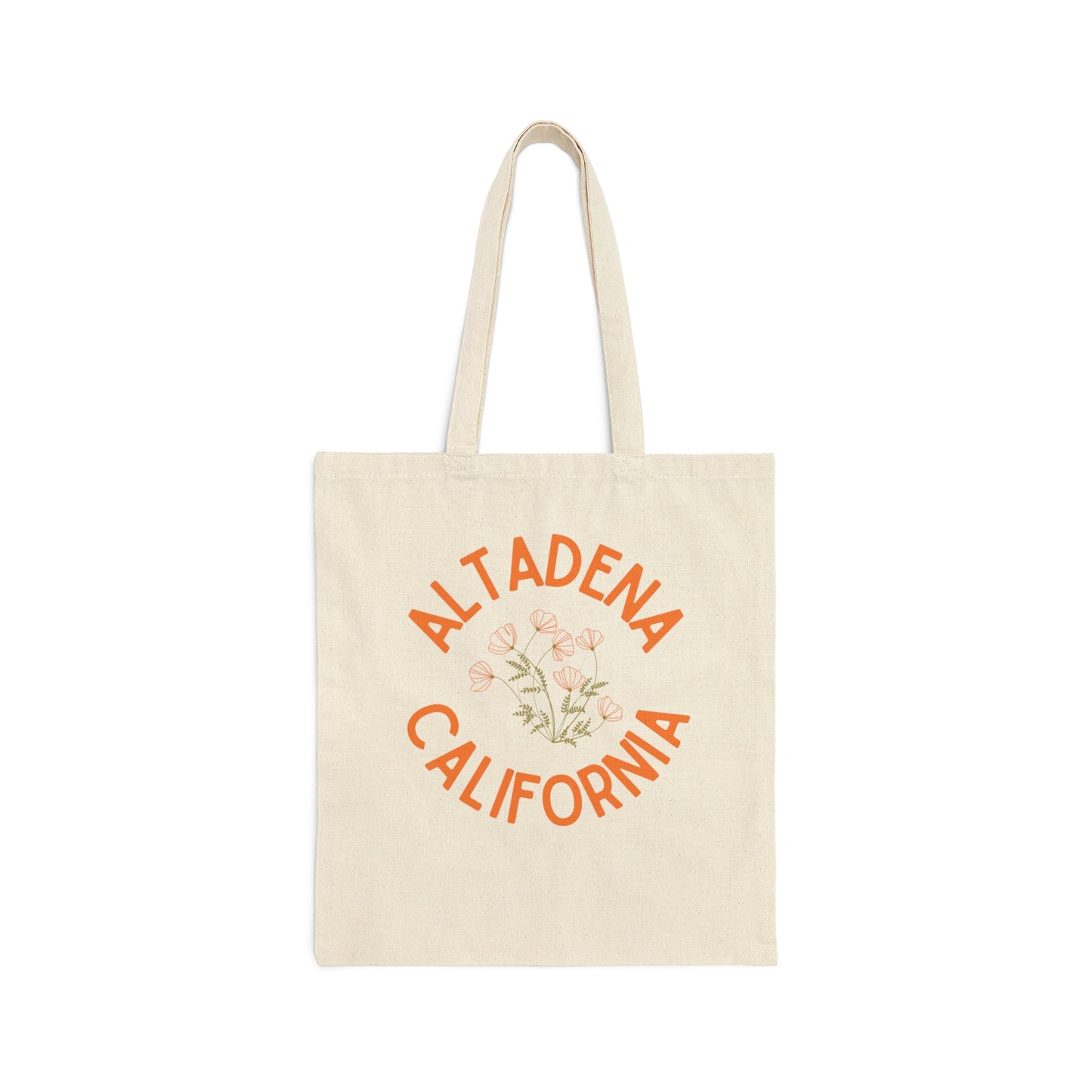 Delicate Poppy Canvas Tote Bag