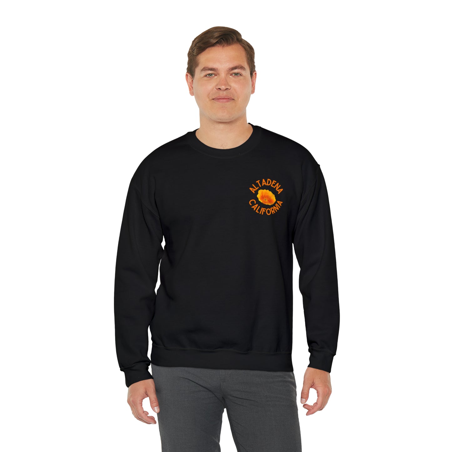 Pocket Poppy Crewneck Unisex Sweatshirt