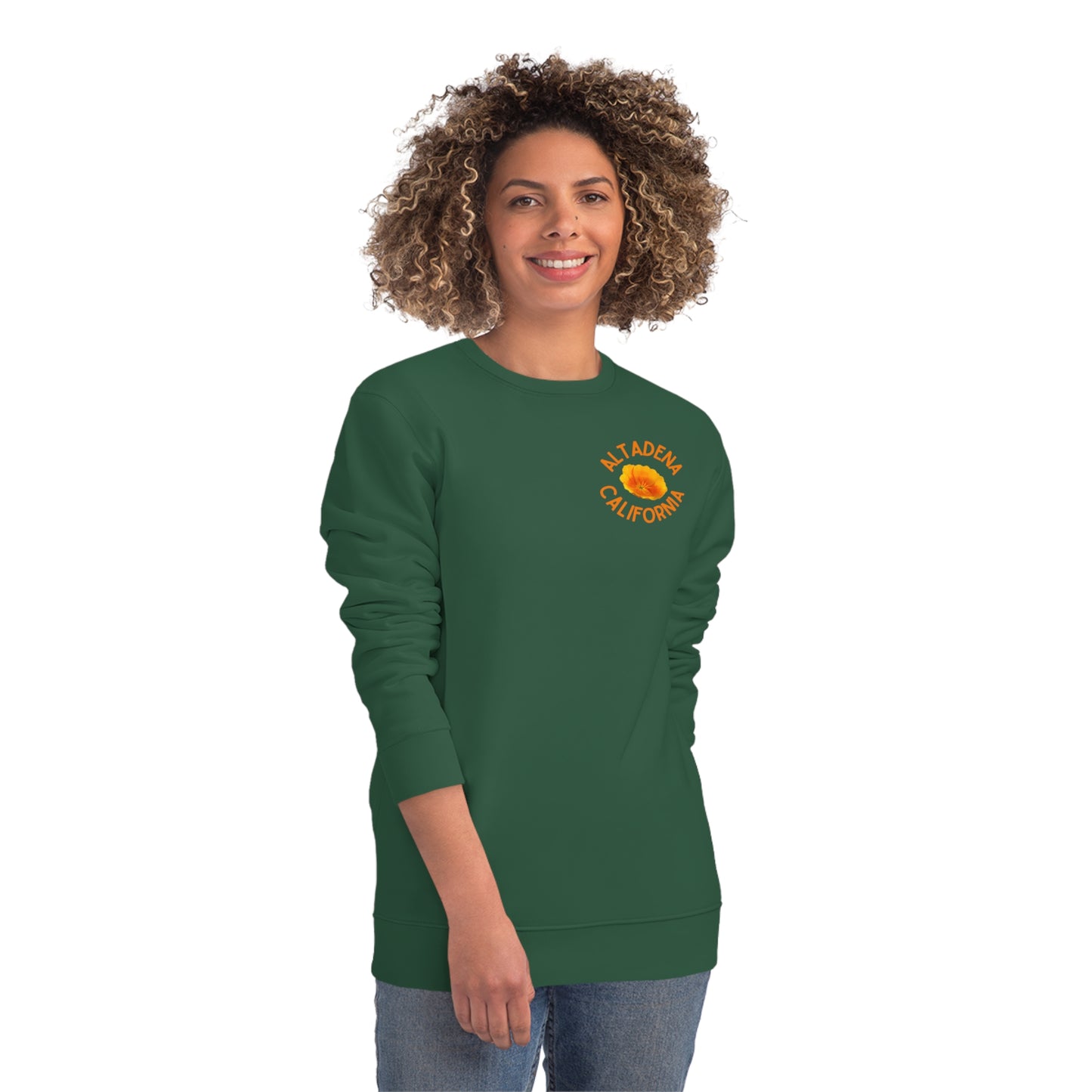 Pocket Poppy Organic Unisex Crew Sweatshirt