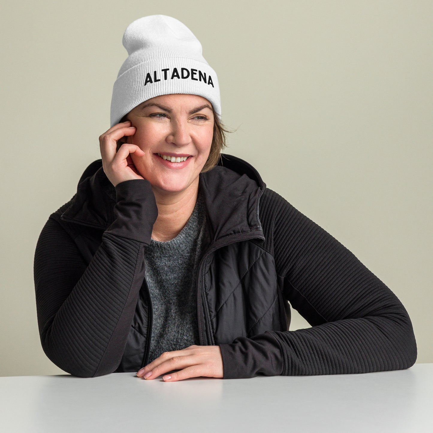 Classic Altadena Embroidered Beanie