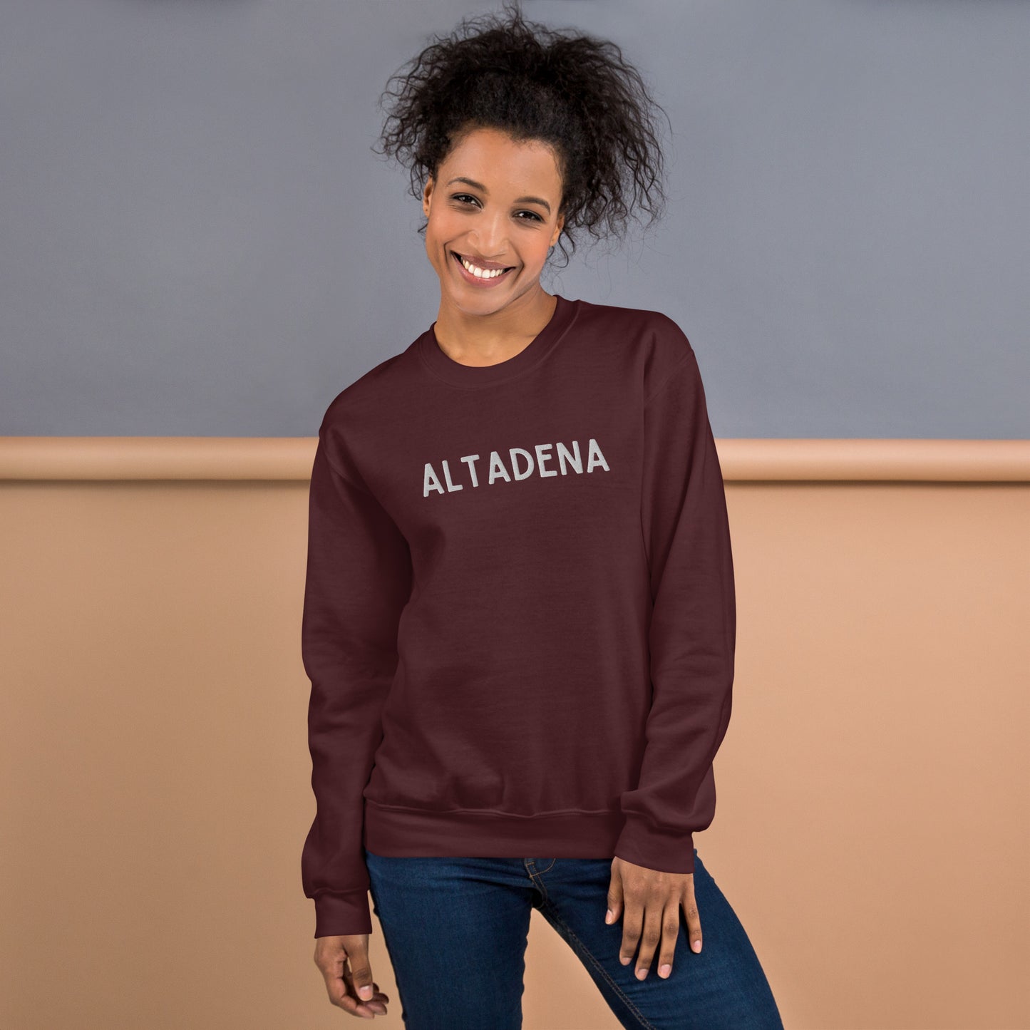 Classic Altadena Embroidered Unisex Sweatshirt